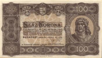 1923. 100K (2x) T:I,II+