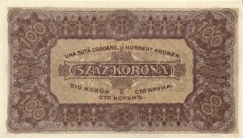 1923. 100K (2x) egyik kissé felfelé tolódott nyomattal T:I,II