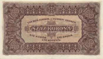 1923. 100K (2x) egyik kissé felfelé tolódott nyomattal T:I,II