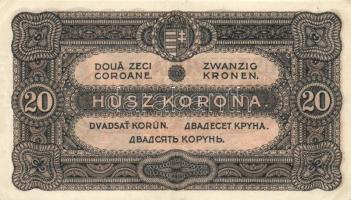 1920. 20K (2x) sorszám között pont T:I-,II