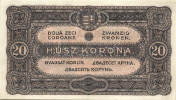 1920. 20K (2x) sorszám között pont T:I-,II