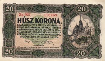 1920. 10K (4x) köztük színváltozatok + 20K (2x) T:I-,II