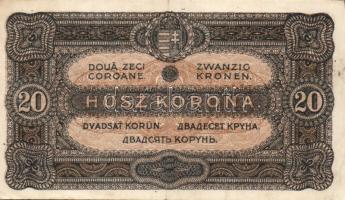 1920. 10K (4x) köztük színváltozatok + 20K (2x) T:I-,II