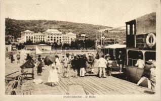 Portoroz molo with SS S. Marco