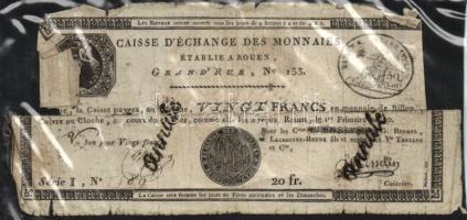 Franciaország / Rouen 1797-1803. 20Fr T:IV- R!