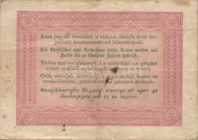 1848. 5Ft "Kossuth bankó" piros T:III-