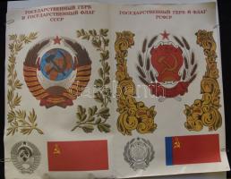 13db klf Lenin és Sztálin grafika, oklevél, naptár + 1968 Vladimir Ilyich Lenin könyv orosz nyelven