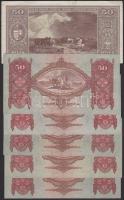 1932. 50P (5x) T:II,III + 1945. 50P "D001" sorozatszám T:III