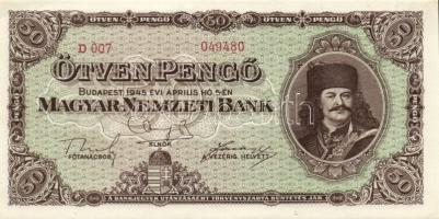 1945. 50P T:I- (apró sarokhajlás)