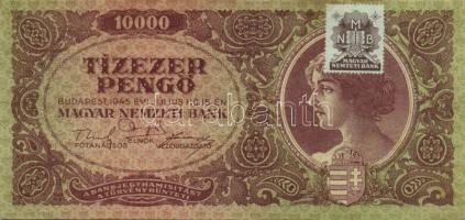 1945. 10.000P bélyeggel (6x) T:II,III