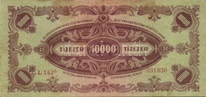 1945. 10.000P bélyeggel (6x) T:II,III
