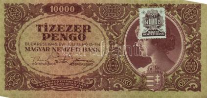 1945. 10.000P bélyeggel (6x) T:II,III