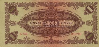 1945. 10.000P bélyeggel (6x) T:II,III