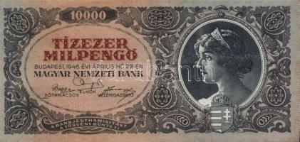 1946. 10.000MP (5x) + 100.000MP (2x) + 10.000BP (3x) + 100.000BP (3x) T:II,II- köztük színváltozatok...