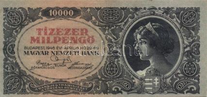 1946. 10.000MP (5x) + 100.000MP (2x) + 10.000BP (3x) + 100.000BP (3x) T:II,II- köztük színváltozatok...