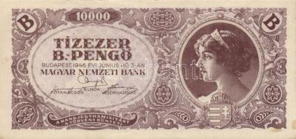 1946. 10.000MP (5x) + 100.000MP (2x) + 10.000BP (3x) + 100.000BP (3x) T:II,II- köztük színváltozatok...