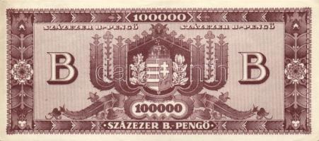 1946. 10.000MP (5x) + 100.000MP (2x) + 10.000BP (3x) + 100.000BP (3x) T:II,II- köztük színváltozatok...