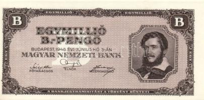 1946. 1.000.000BP (2x) mindkettő vágáshibás T:I