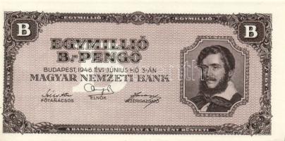 1946. 1.000.000BP (2x) mindkettő vágáshibás T:I