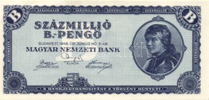 1946. 100.000.000BP (2x) színeltérések T:I