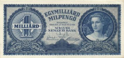 1946. 1.000.000.000MP (2x) színárnyalati eltérések T:I,I-