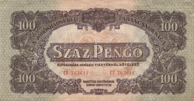 1944. 50P (2x) + 100P (4x) (vágáshibásak) három különböző méretű közülük! T:II,III