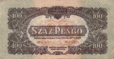 1944. 50P (2x) + 100P (4x) (vágáshibásak) három különböző méretű közülük! T:II,III