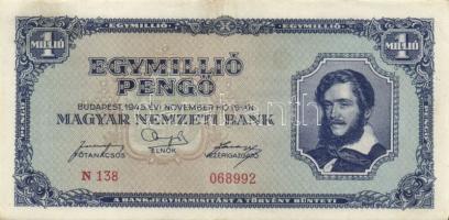 1945. 100.000P + 1.000.000P (3x) + 1946. 1.000.000MP (4x) T:I-,II,II/III+