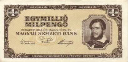 1945. 100.000P + 1.000.000P (3x) + 1946. 1.000.000MP (4x) T:I-,II,II/III+