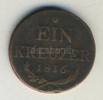 Ausztria/magyar verdejel 1816B 1kr T2-