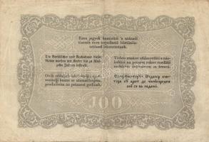 1848. 100Ft "Kossuth-bankó" T:III- R!