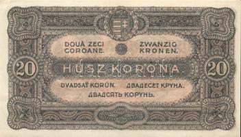 1920. 20f, 50f, 1K, 2K (3x) "2aa" és "2ab" , 10K, 20K T:I (egyik I-)