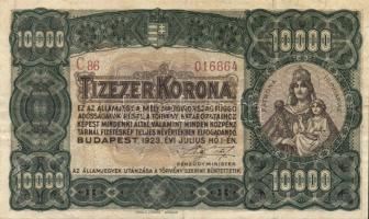 1923. 10.000K "Orell Füssli Zürich" T:III