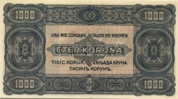 1923. 1000K "8 FILLÉR NYOLC FILLÉR" felülbélyegzéssel T:II