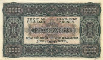 1923. 10.000K "80 FILLÉR NYOLCVAN FILLÉR" felülbélyegzéssel T:II+