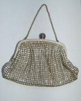 XX. sz eleje női színházi táska fém-üvegkristály / Women`s theater bag 20x12 cm