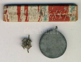 Katonai érdemkereszt miniatűrje + szalagsáv / Military  T:3-
