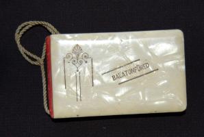 cca 1940 Balatonfüred gyöngyházborítású 11 lapos leporelló