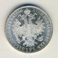 Ausztria 1860A. 1Fl Ag T:1-