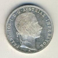 Ausztria 1861A. 1Fl Ag T:1- kis ph