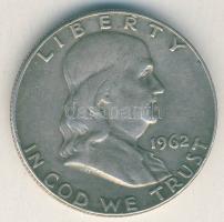 USA 1962D 1/2$ Ag "Franklin" T:2- pici ph.