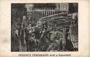 The orphans of Franz Ferdinand by the coffin (cut)