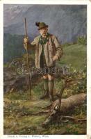 Franz Joseph in alpine outfit (cut)