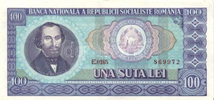 Románia 1966. 100L (4x) egymás utáni sorszámmal T:II