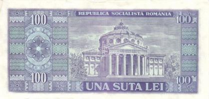 Románia 1966. 100L (4x) egymás utáni sorszámmal T:II