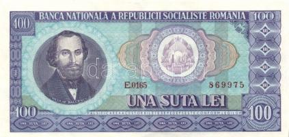 Románia 1966. 100L (4x) egymás utáni sorszámmal T:II