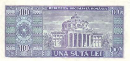 Románia 1966. 100L (4x) egymás utáni sorszámmal T:II