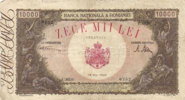 Románia 1941. 500L + 1943. 1000L + 1945. 100L, 10.000L + 1946. 100.000L + 1947. 1.000.000L + 1992. 5...