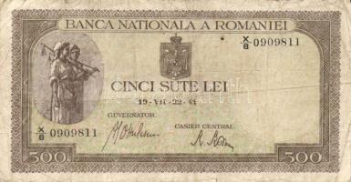 Románia 1941. 500L + 1943. 1000L + 1945. 100L, 10.000L + 1946. 100.000L + 1947. 1.000.000L + 1992. 5...