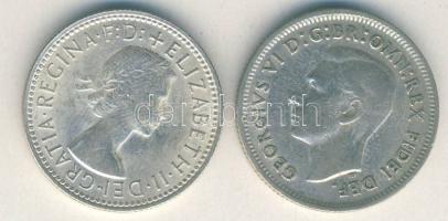 Ausztrália 1946-1958. 1Sh Ag (5x) klf évszámokkal! T:vegyes